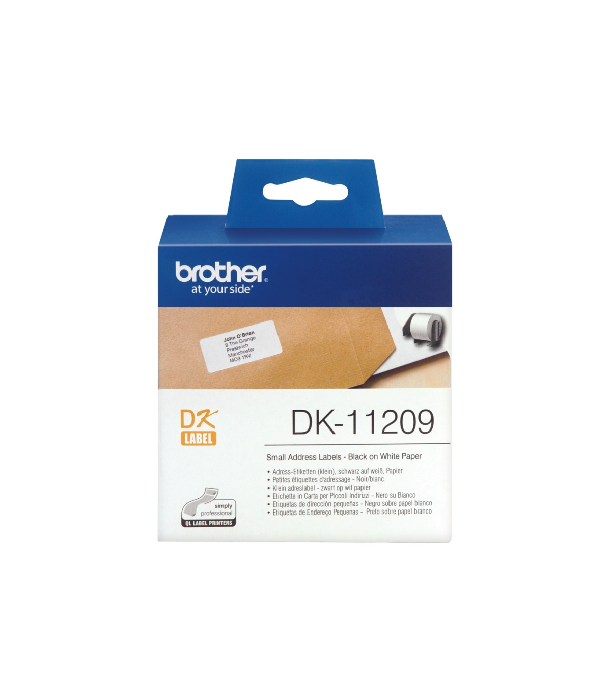 Brother Etiquetas DK11209 Dirección 29x69 mm 800 u