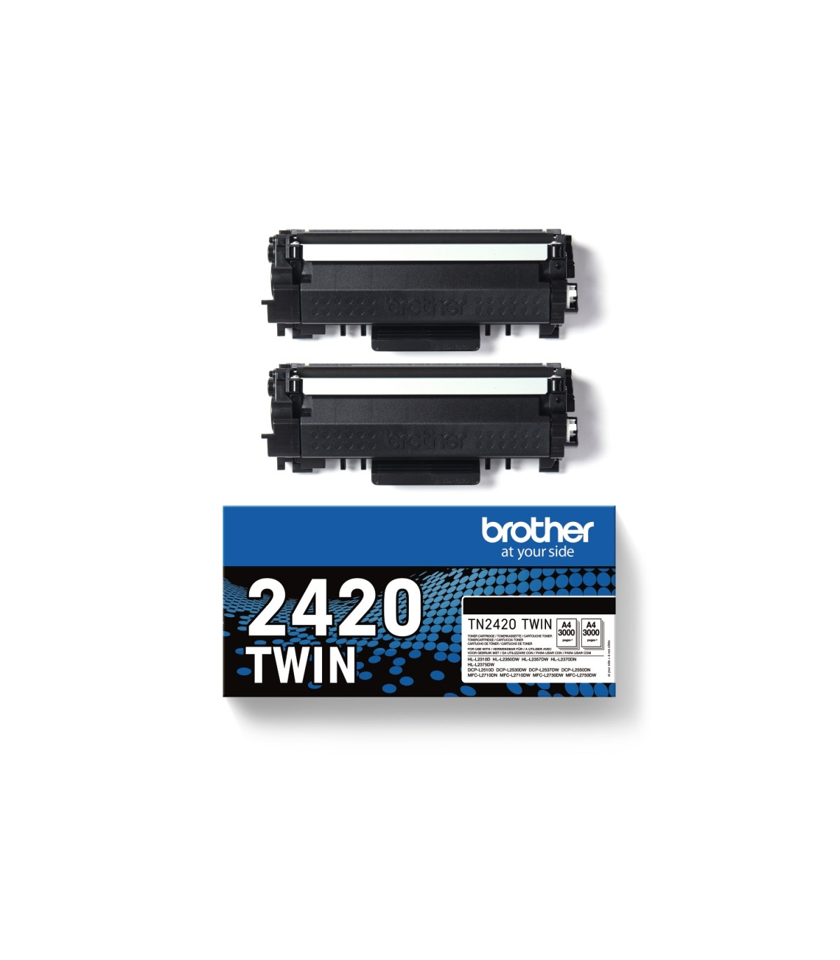Brother Tóner TN2420TWIN Negro Pack 2 uds
