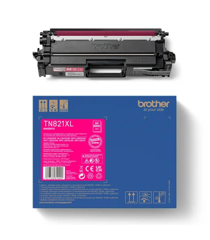 Brother Tóner TN821XLM Magenta