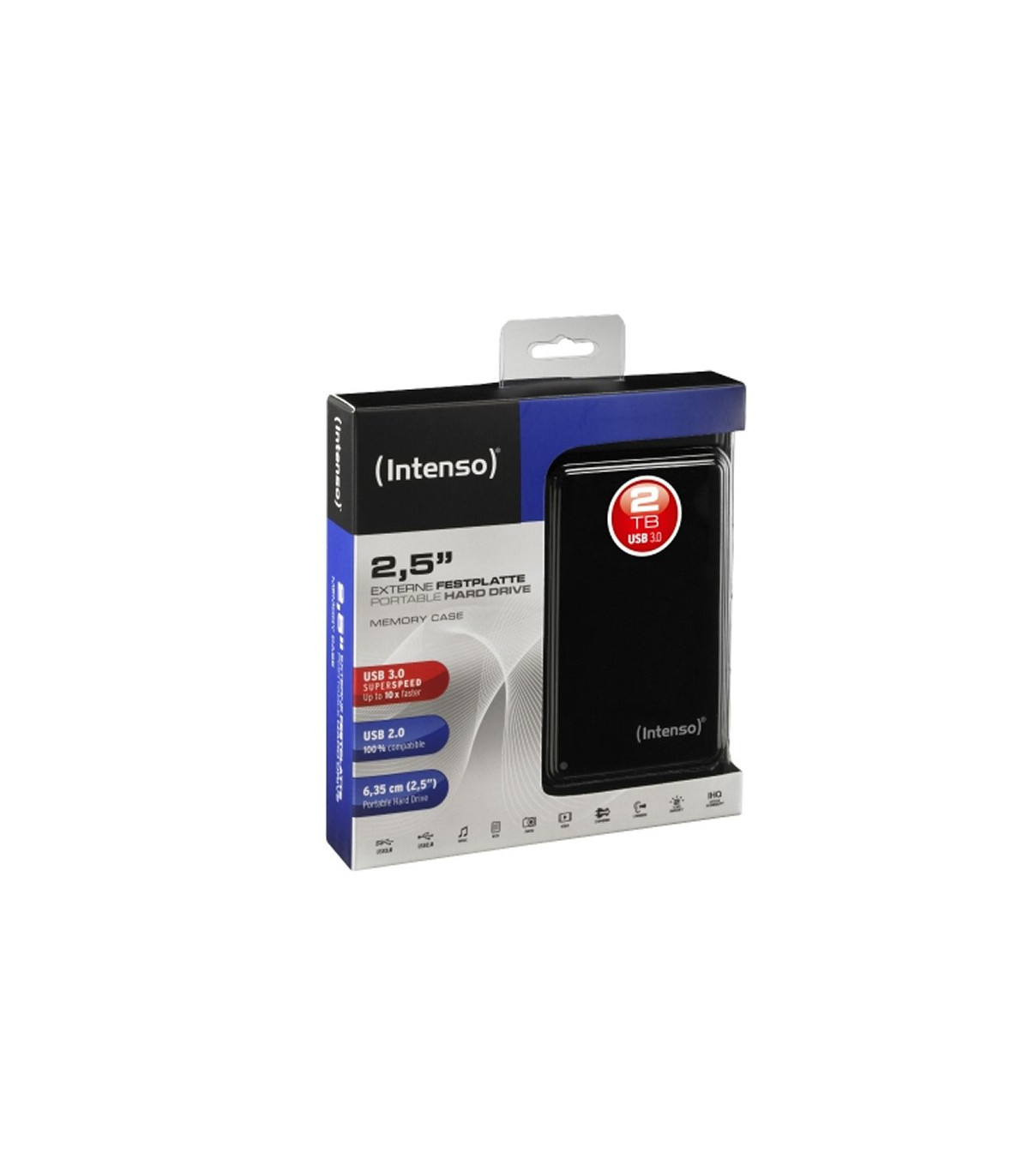 Intenso HDD Externo 6021580 2TB 2.5" USB 3.0 Negro