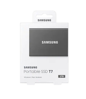 Samsung T7 SSD Externo 2TB NVMe USB 3.2 Gris