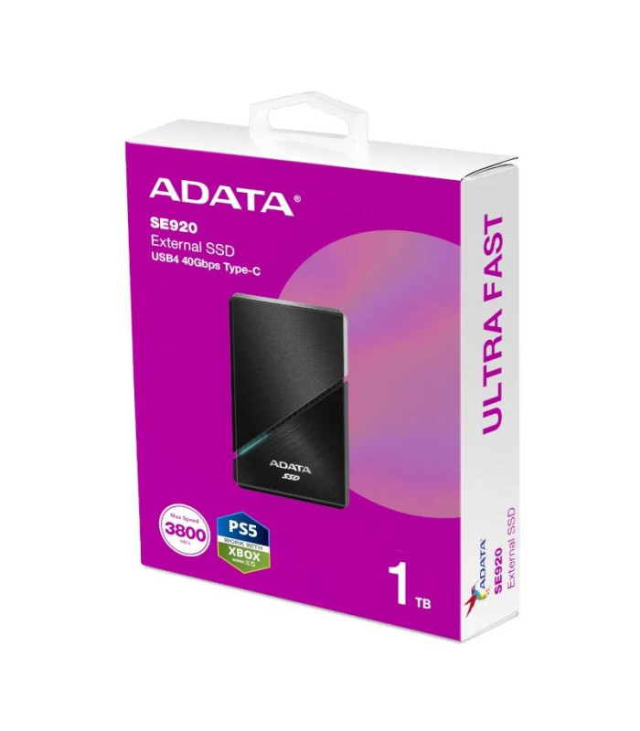 ADATA SE920 SSD Externo 1TB USB4  Negro