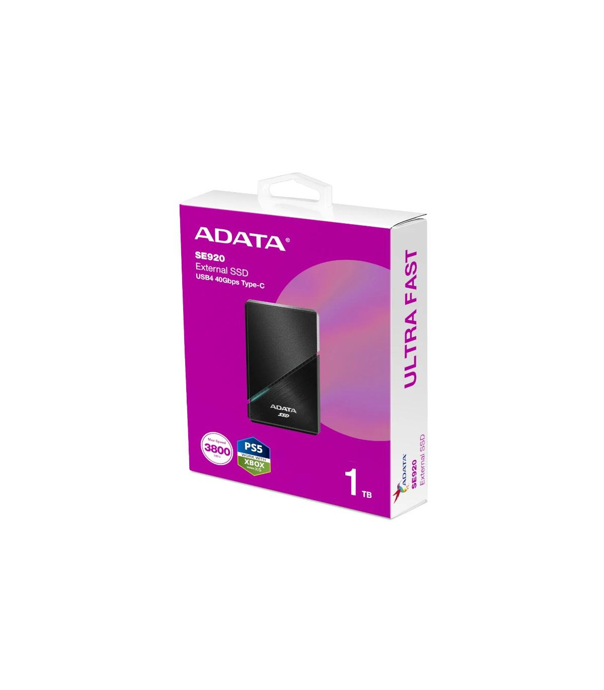 ADATA SE920 SSD Externo 1TB USB4  Negro