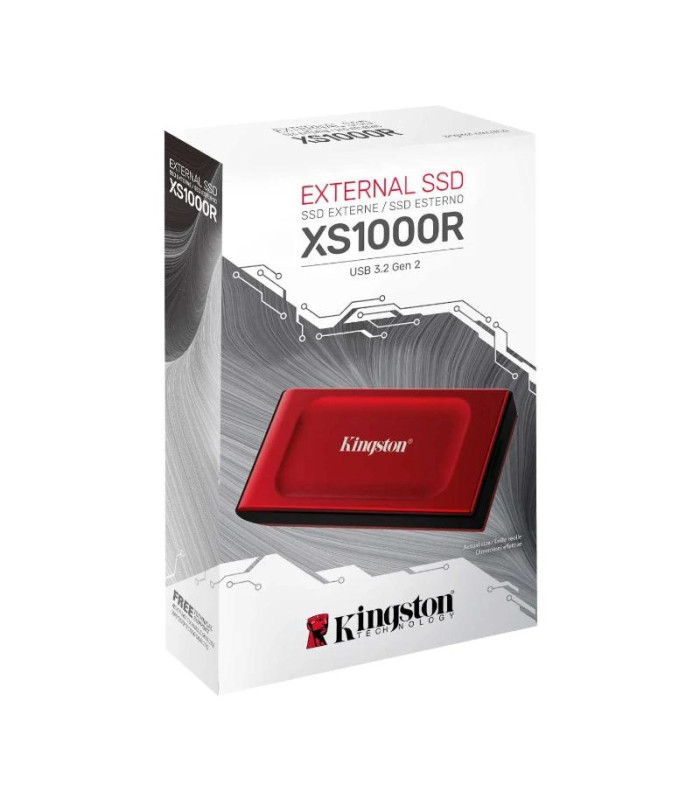 Kingston XS1000 eSSD 1Tb USB 3.2 tipo-C Rojo