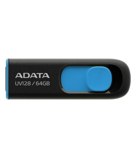 ADATA Lapiz Usb UV128 64GB USB 3.2 Negro/Azul