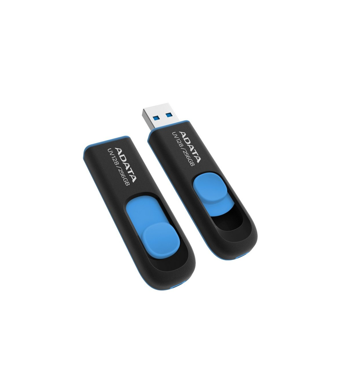 ADATA Lapiz Usb UV128 256GB USB 3.2 Negro/Azul