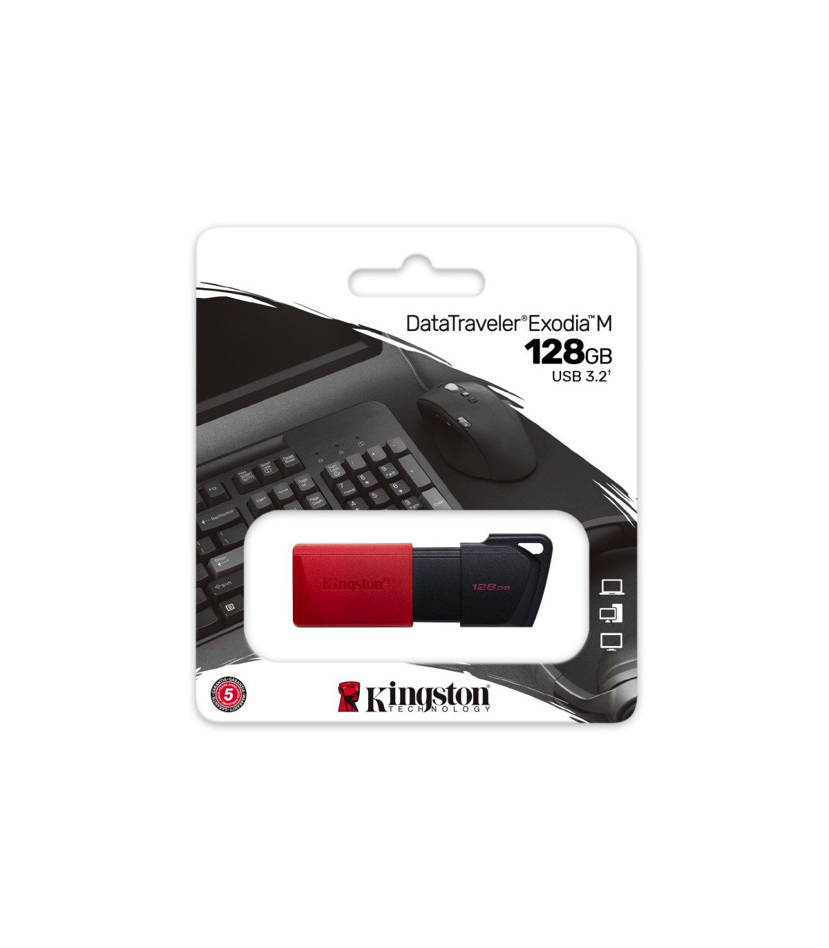 Kingston DataTraveler DTXM 128GB USB 3.2 Gen1 Rojo