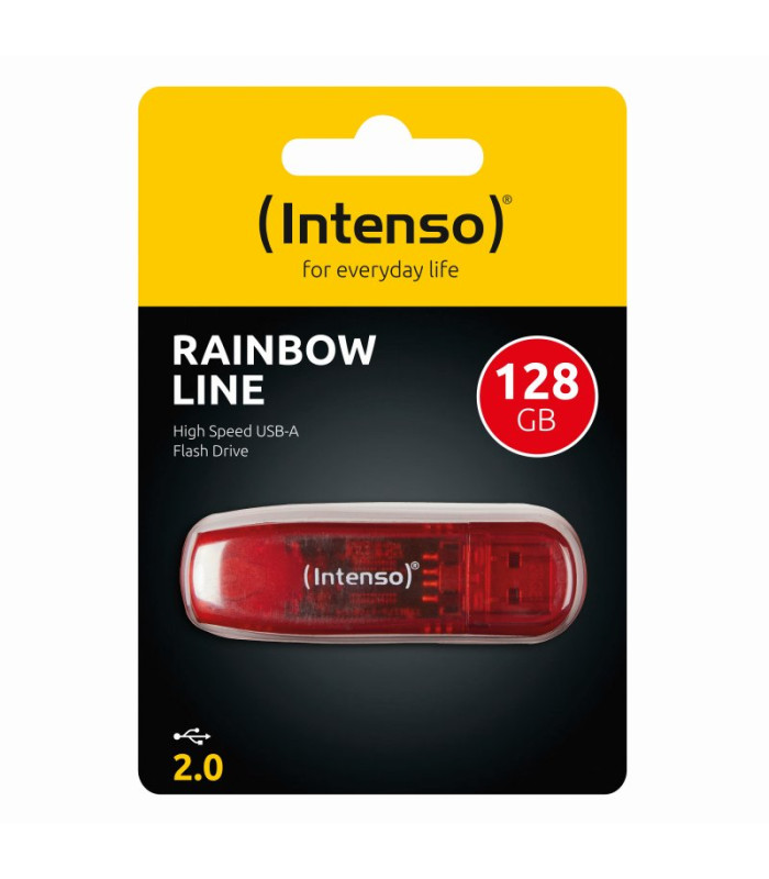 Intenso 3502491 Lápiz USB 2.0 Rainbow 128GB Rojo