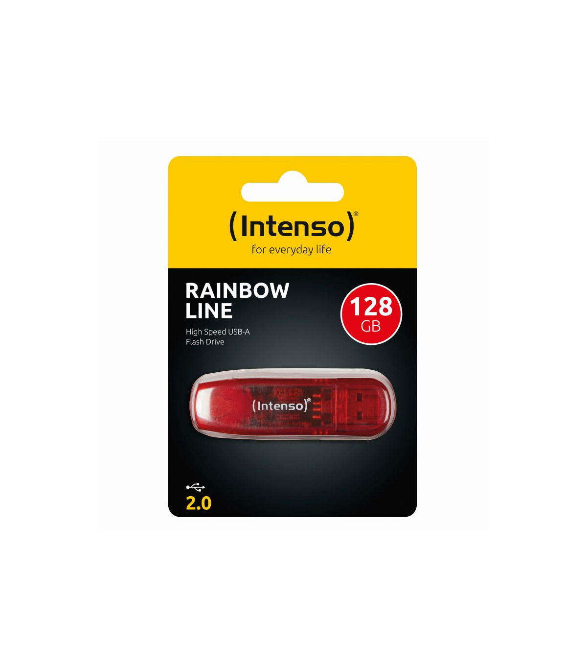 Intenso 3502491 Lápiz USB 2.0 Rainbow 128GB Rojo