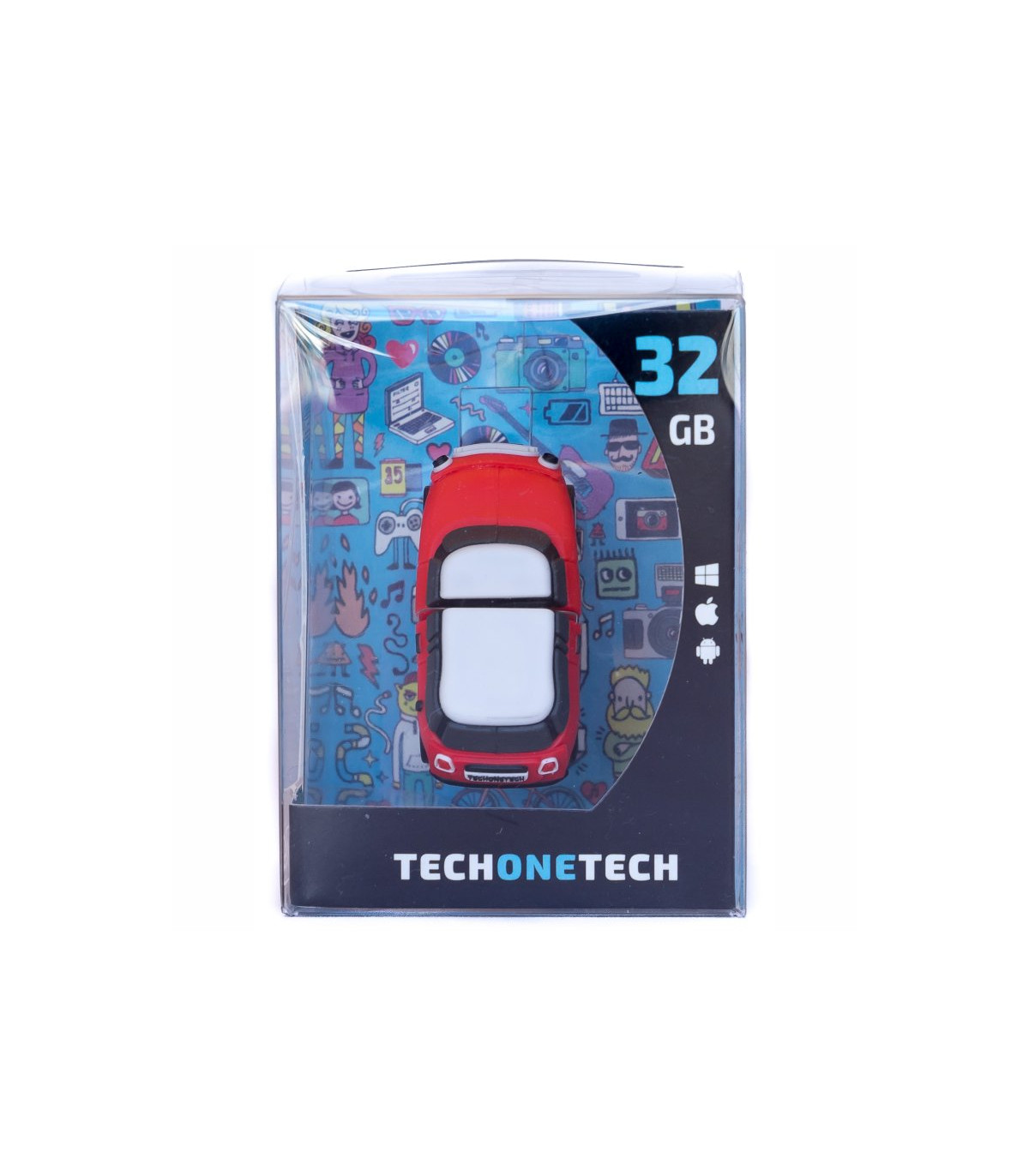 TECH ONE TECH Mini cooper S rojo 32 Gb USB 2.0