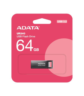 ADATA Lapiz USB UR340 64GB USB 3.2 Metal Black