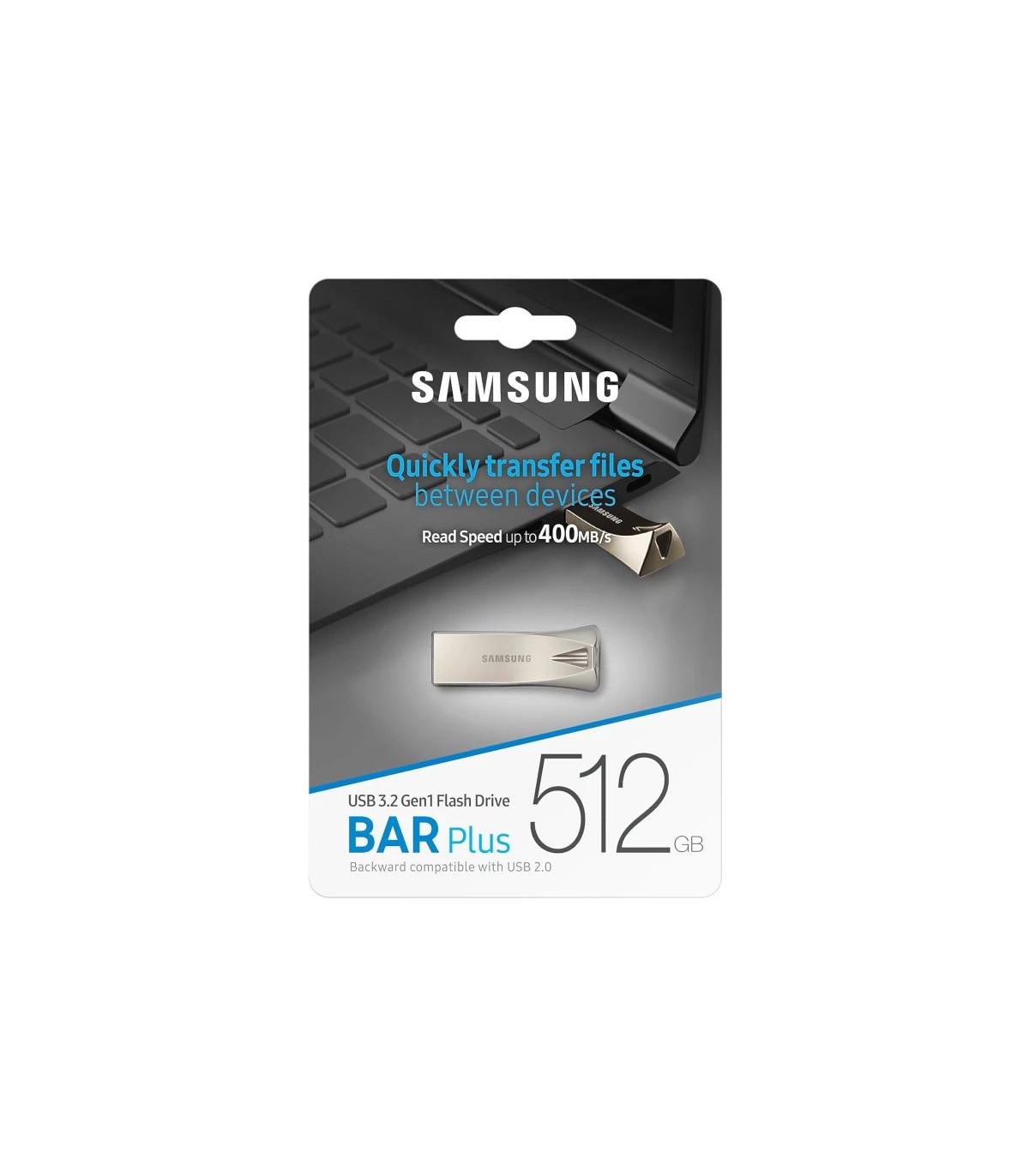 Samsung Bar Plus 512GB USB 3.1 Champaign Silver