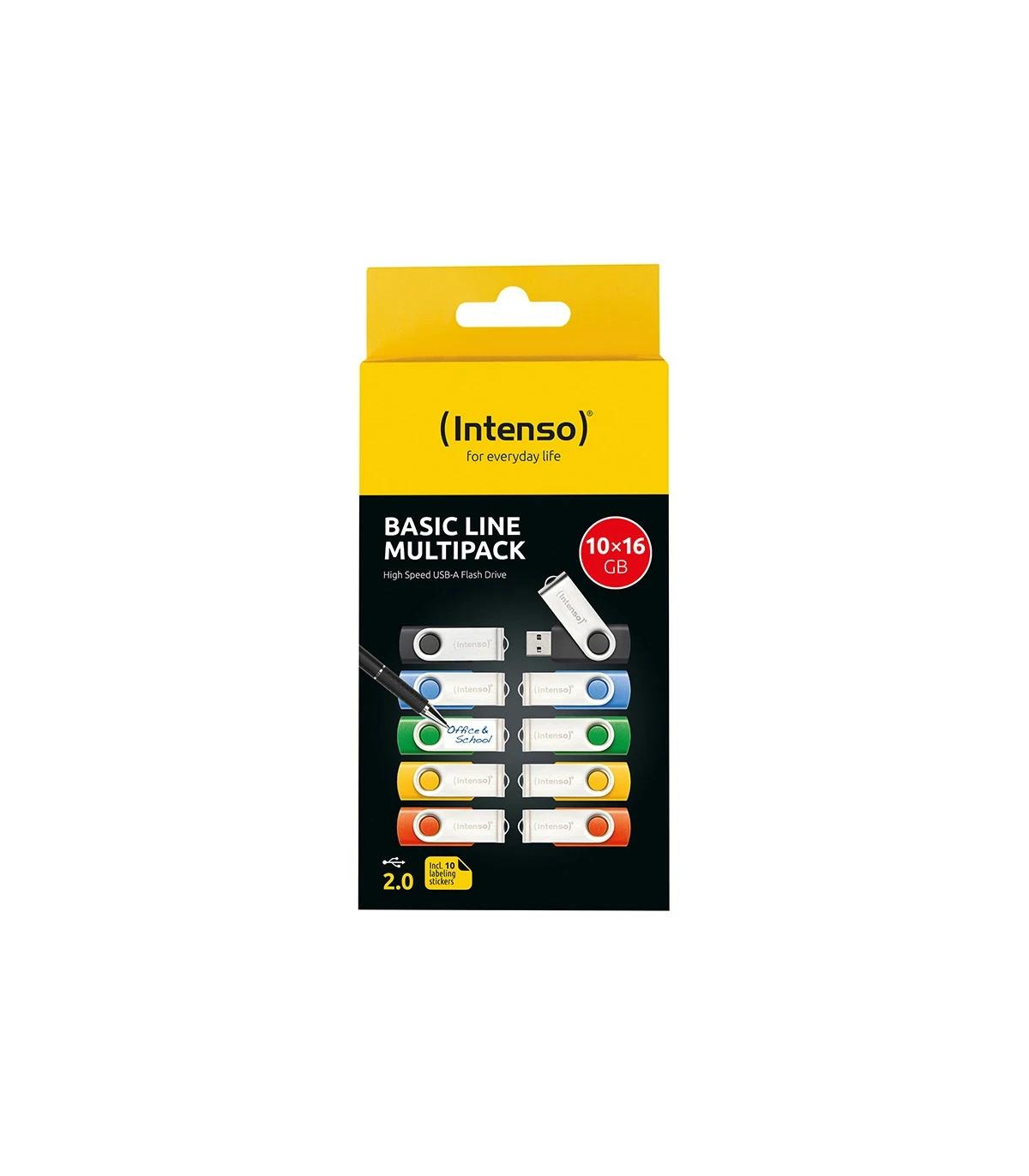 Intenso Basic Line Multipack Lápiz USB 2.0 4GB 10u