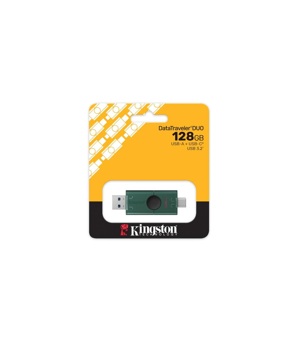 Kingston DataTraveler 128GB USB 3.2 Gen1 Duo Negro