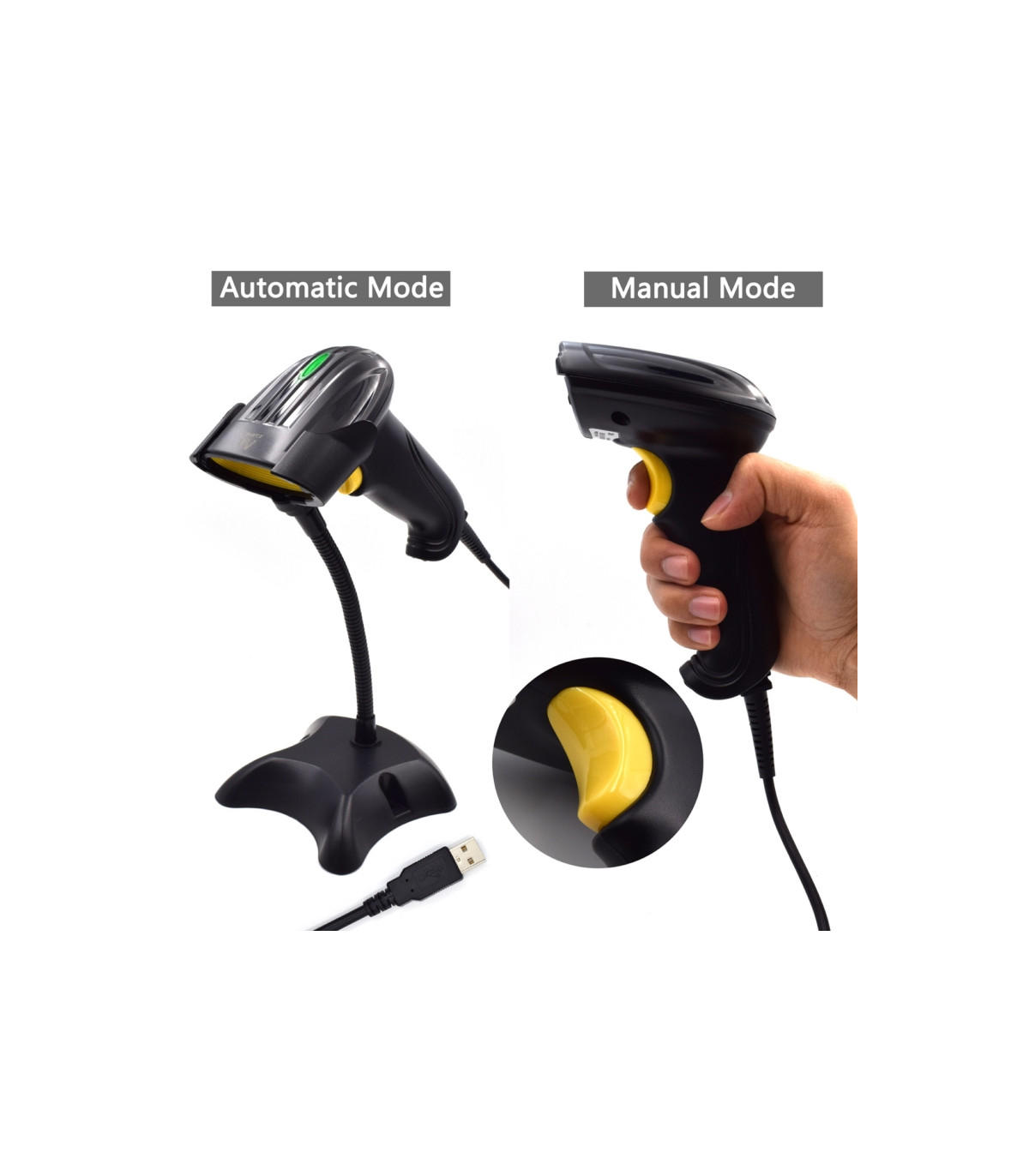 Ewent Lector código de barras EW3400 1D Láser Usb