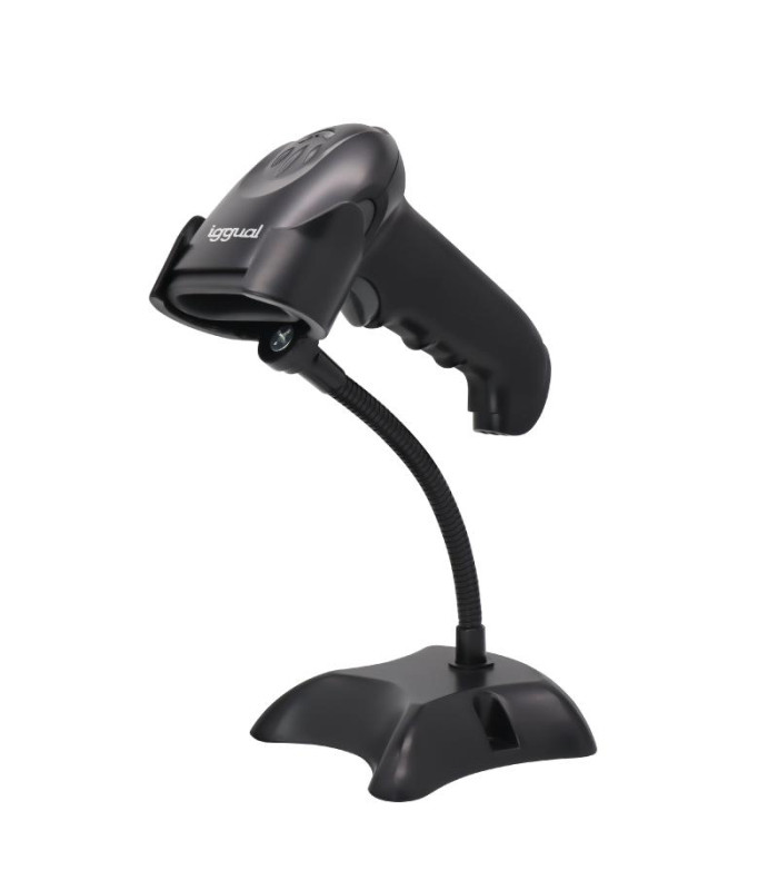 iggual Lector código barras 2D USB gatillo soporte