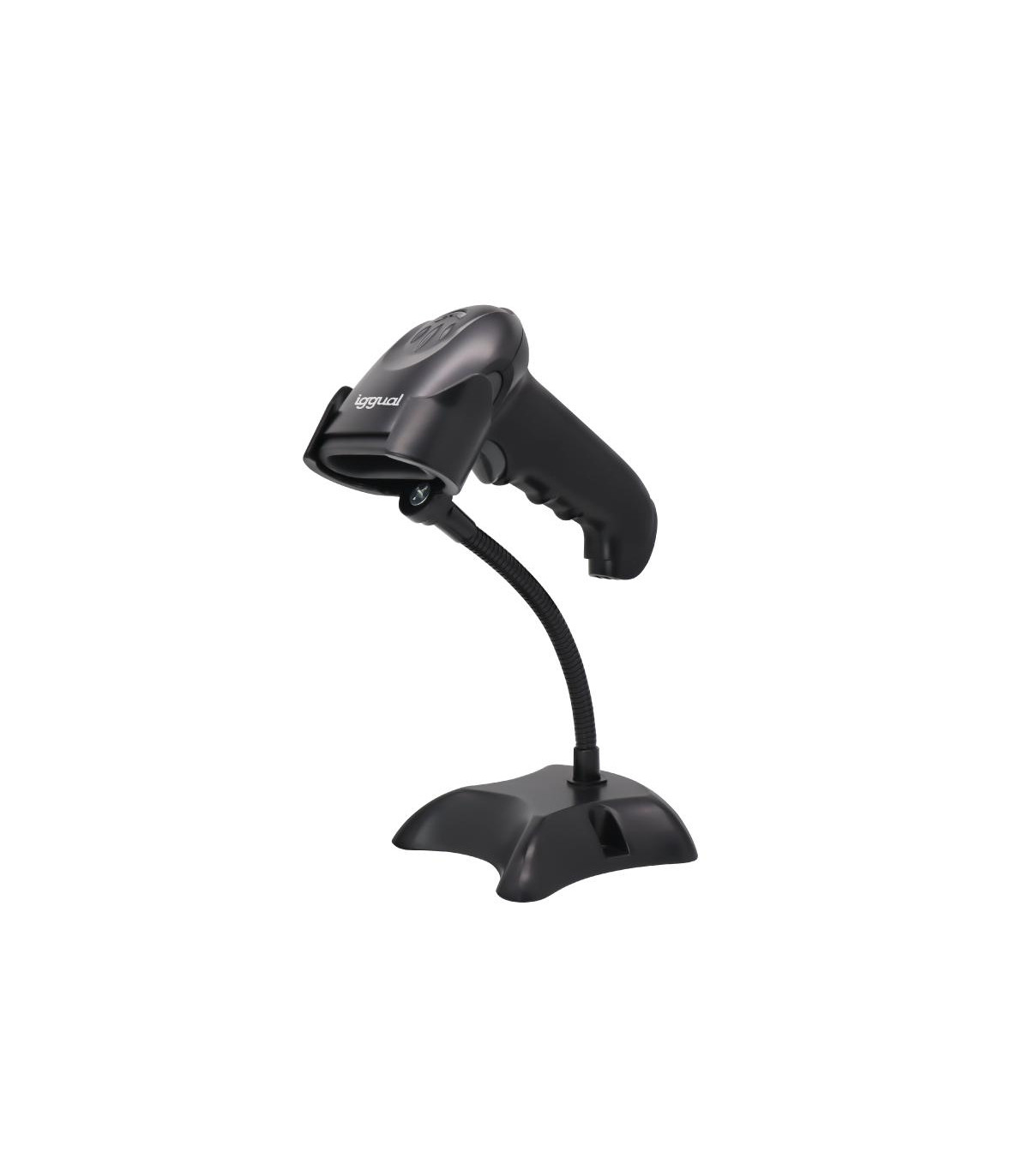 iggual Lector código barras 2D USB gatillo soporte