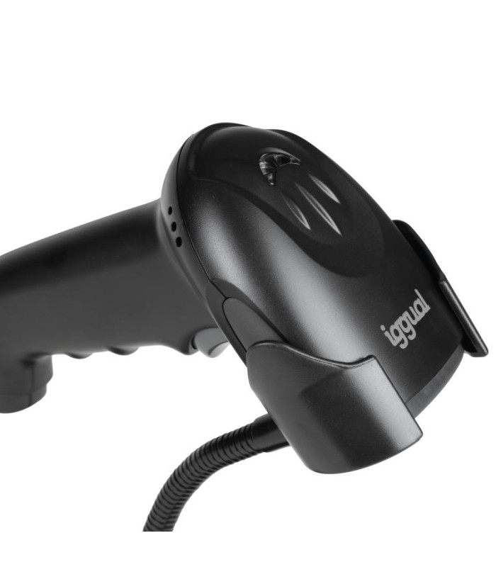 iggual Lector código barras 2D USB gatillo soporte