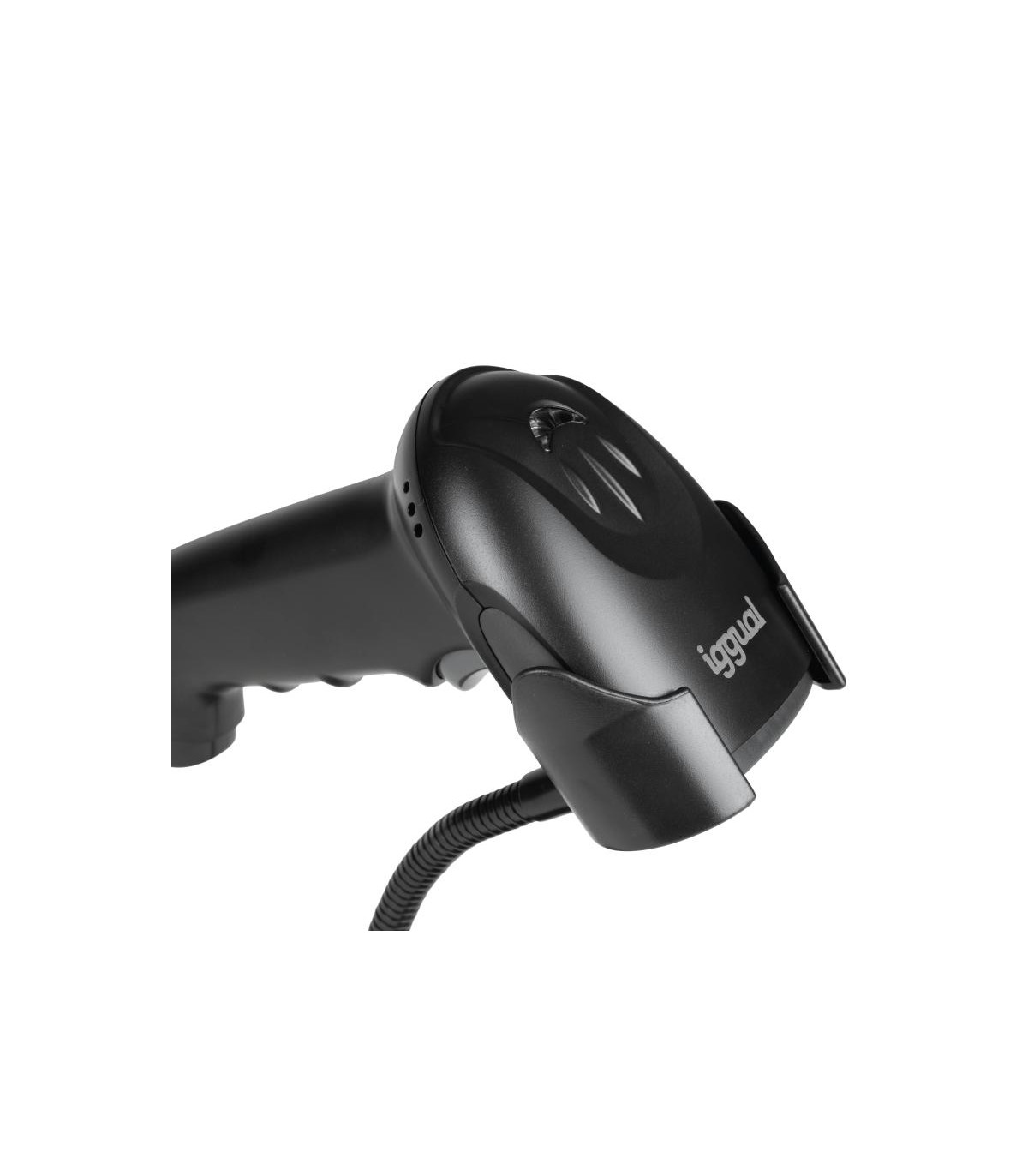 iggual Lector código barras 2D USB gatillo soporte