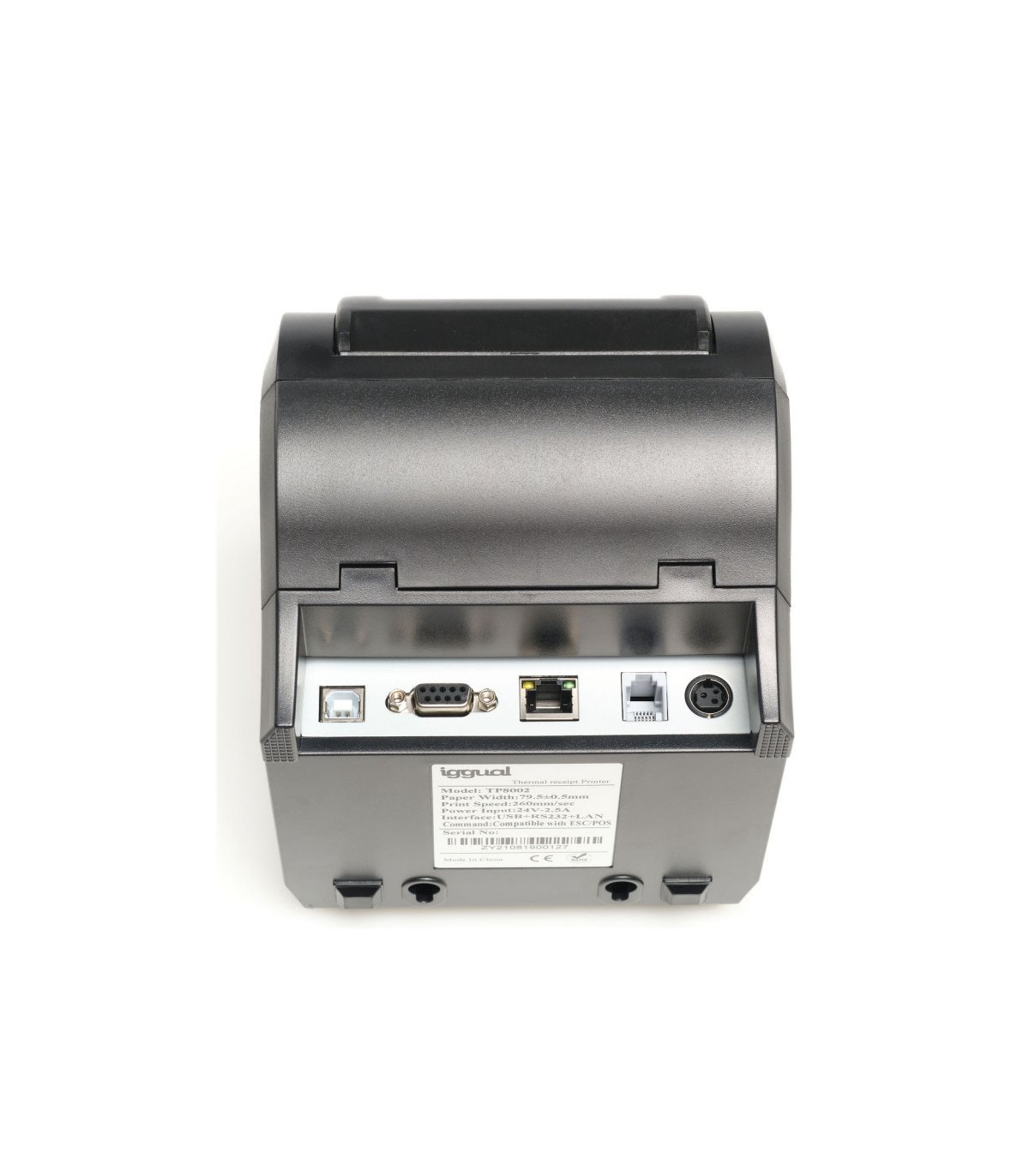 iggual Impresora Térmica TP8002 USB+RS232+Ethernet
