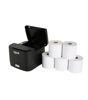 iggual Kit impresora térmica TP EASY 58 + 5 rollos