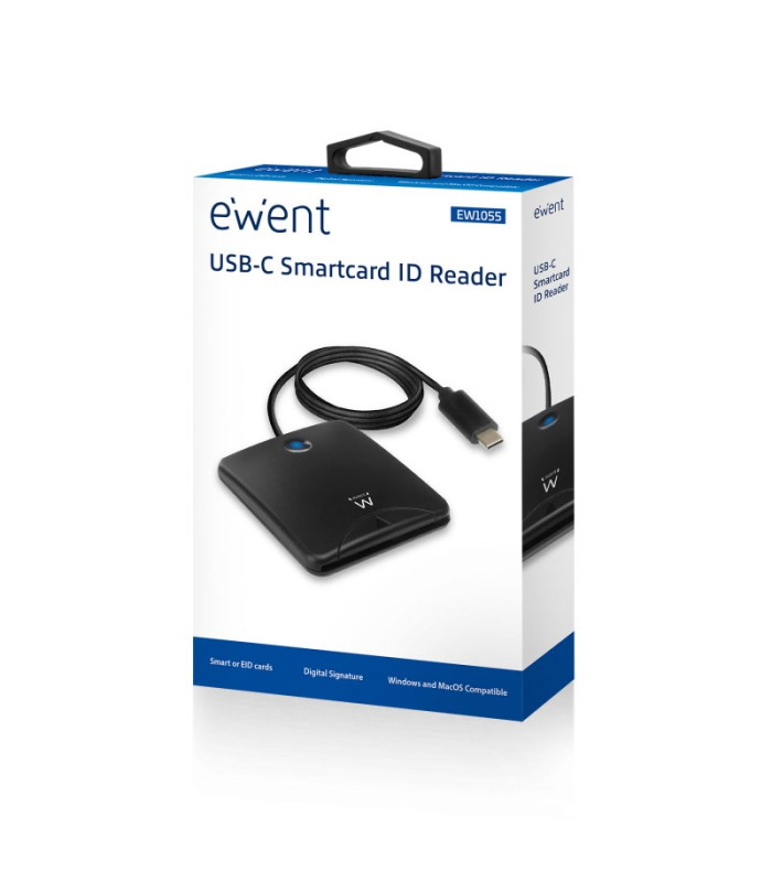 EWENT EW1055 Lector Tarjetas USB-C/ DNI electronic