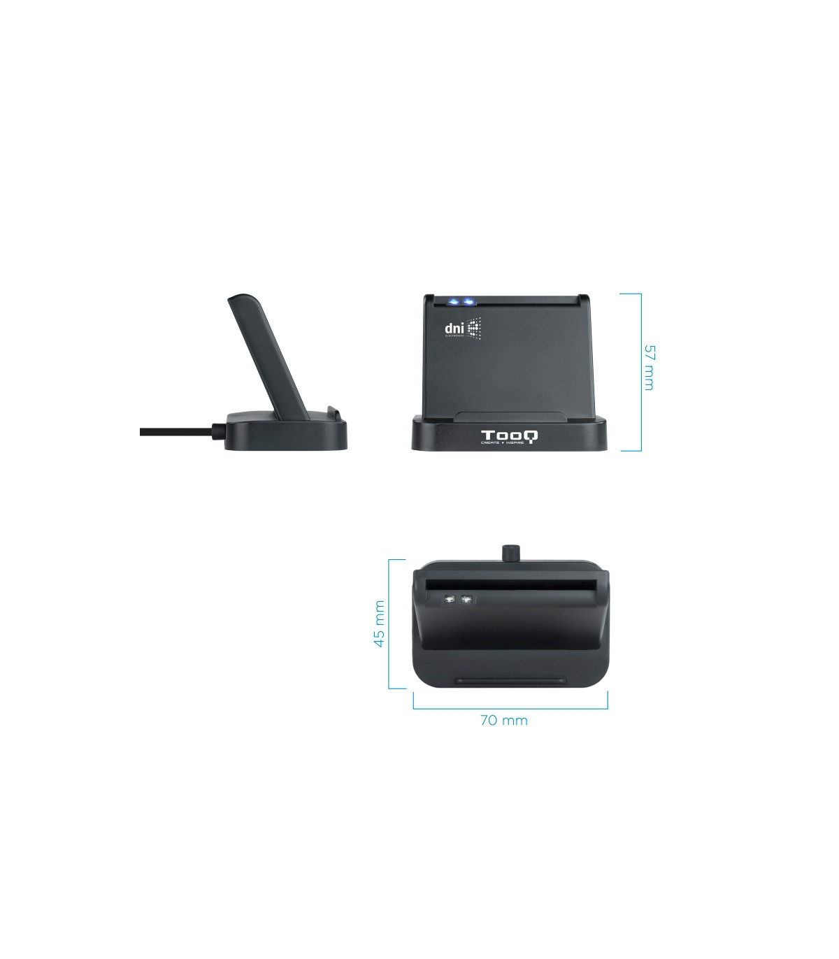 Tooq Lector de tarjetas DNIE VISION USB 2.0