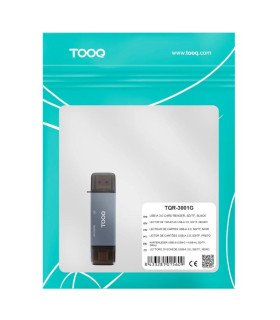 Tooq TQR-3001G Lector USB3.0 (USB-C+USB-A) SD/TF