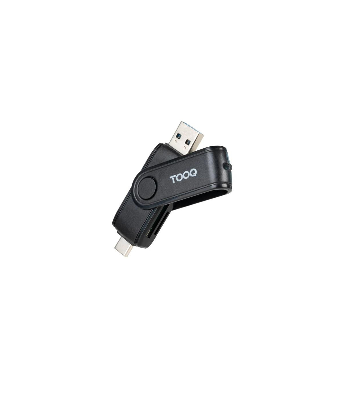 Tooq TQR-3003B Lector USB-C 2.0+USB-A 3.0 SD/TF