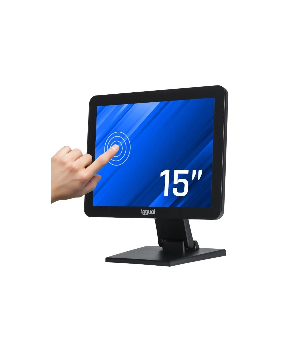 iggual Monitor táctil capacitivo 15" VGA HDMI USB
