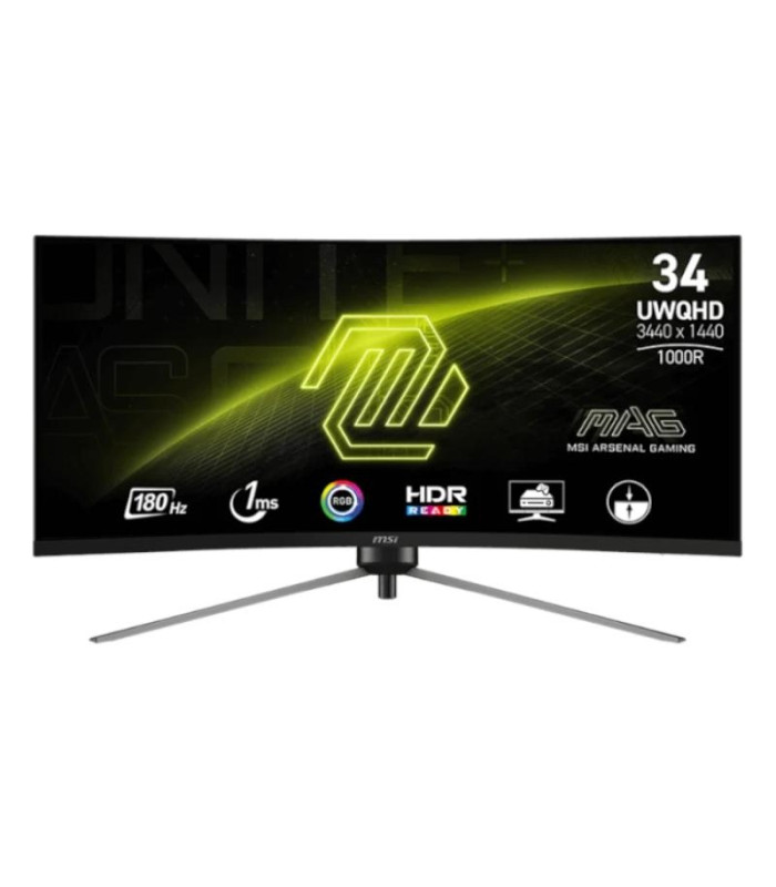 MSI MAG345CQR Monitor34"Gaming WQHD 180h DP HDMI C