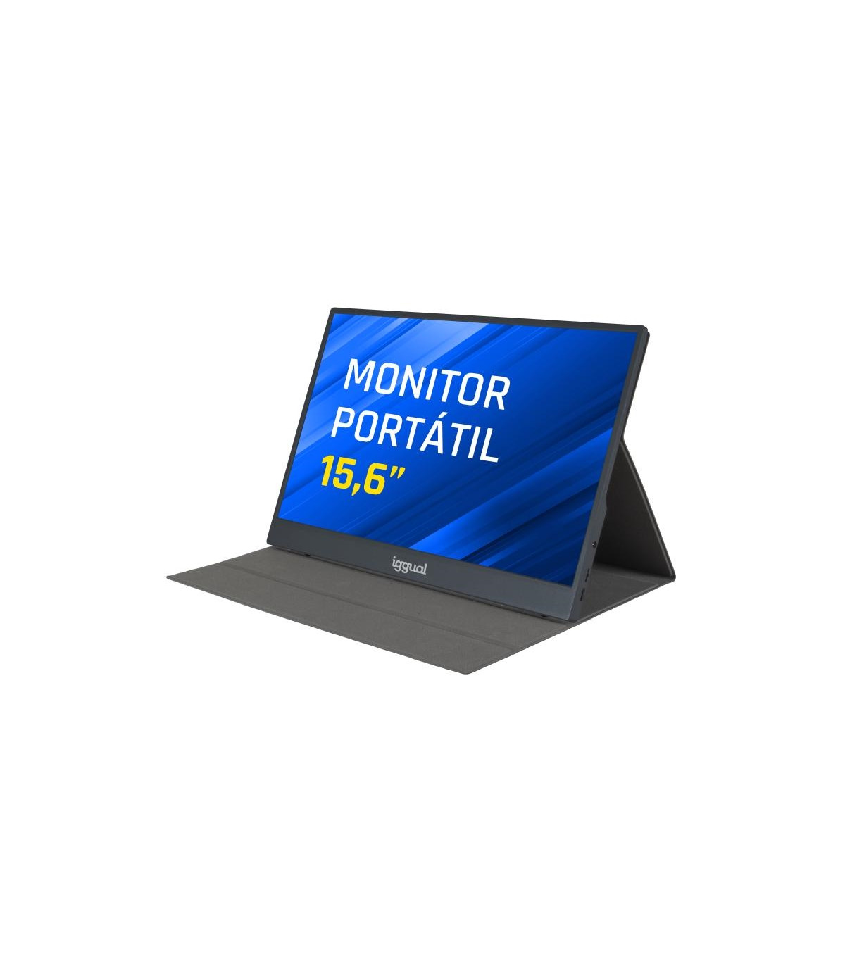 iggual Monitor portátil 15,6" IPS FHD USB-C funda
