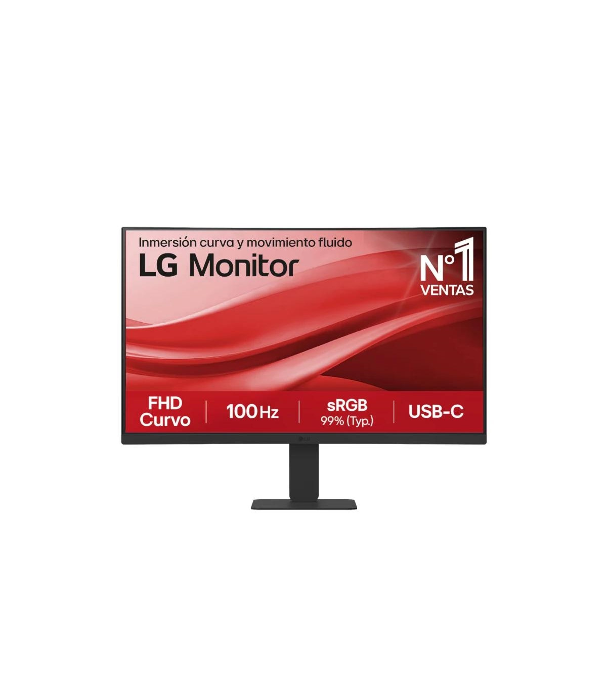 LG 24U421A-B monitor 23.8" FHD 1xHDMI curvo