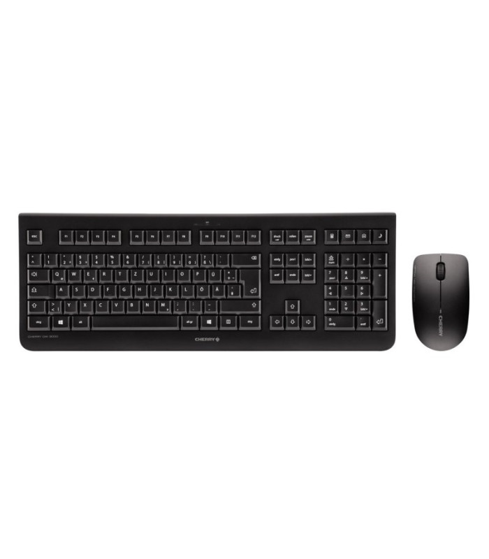 Cherry Teclado+Ratón Inalámbrico Inglés DW3000 Neg
