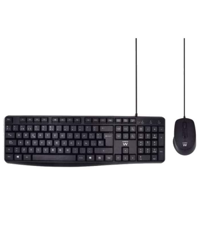 Ewent EW3006 kit teclado+ raton escrit. silenciosa