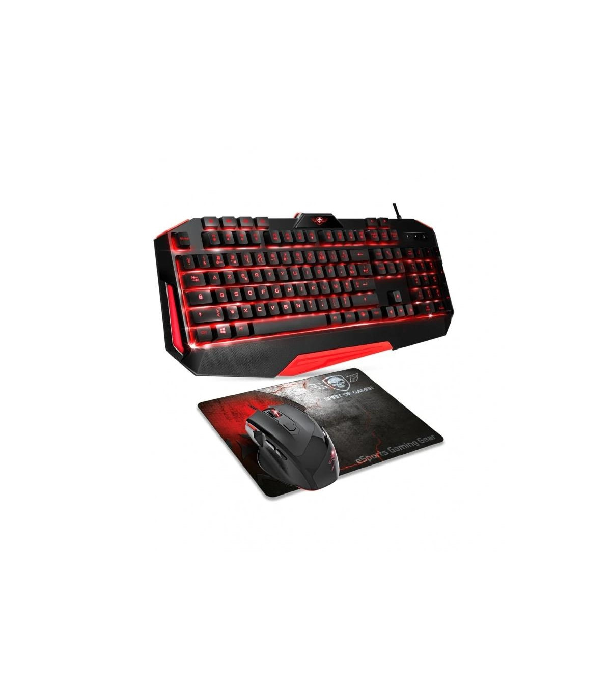 Spirit of Gamer Pack Teclado+ Rato+ Alfombrilla