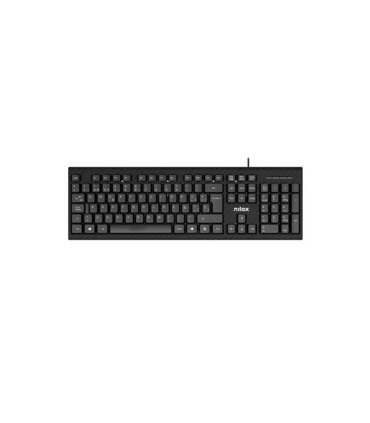 NILOX Kit Teclado+raton NXKME0011 Usb NEgro