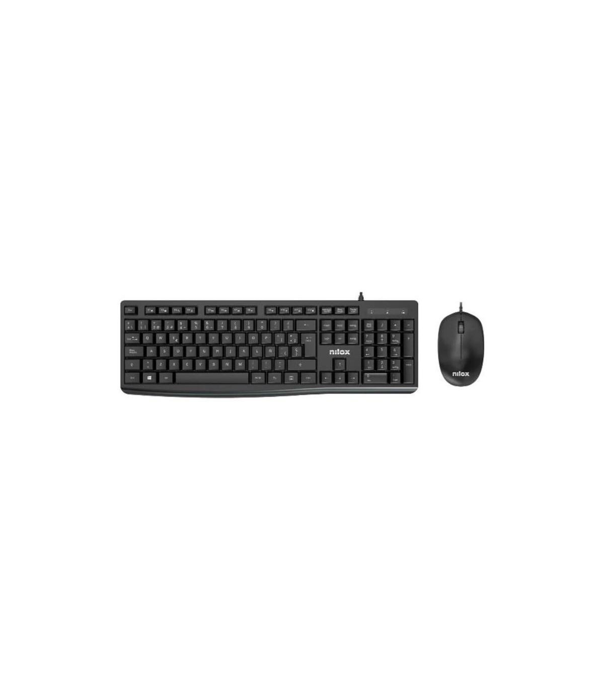 Nilox Teclado y raton Usb NXKME0012 Negro