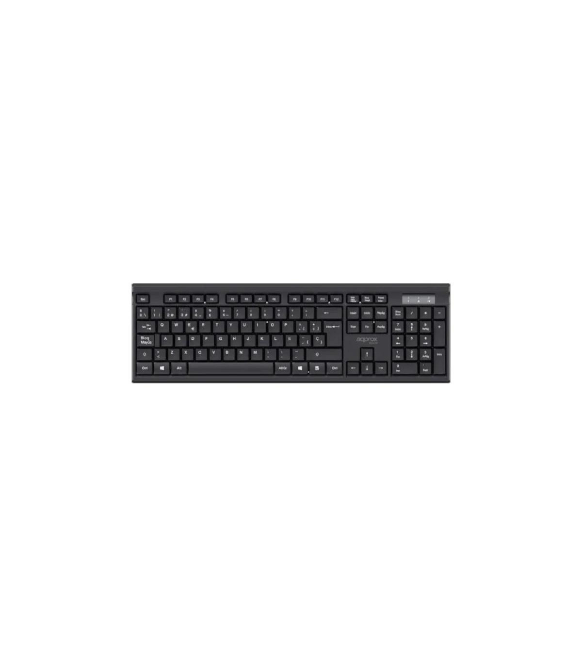 APPROX Teclado+raton inal. MX410 Negro
