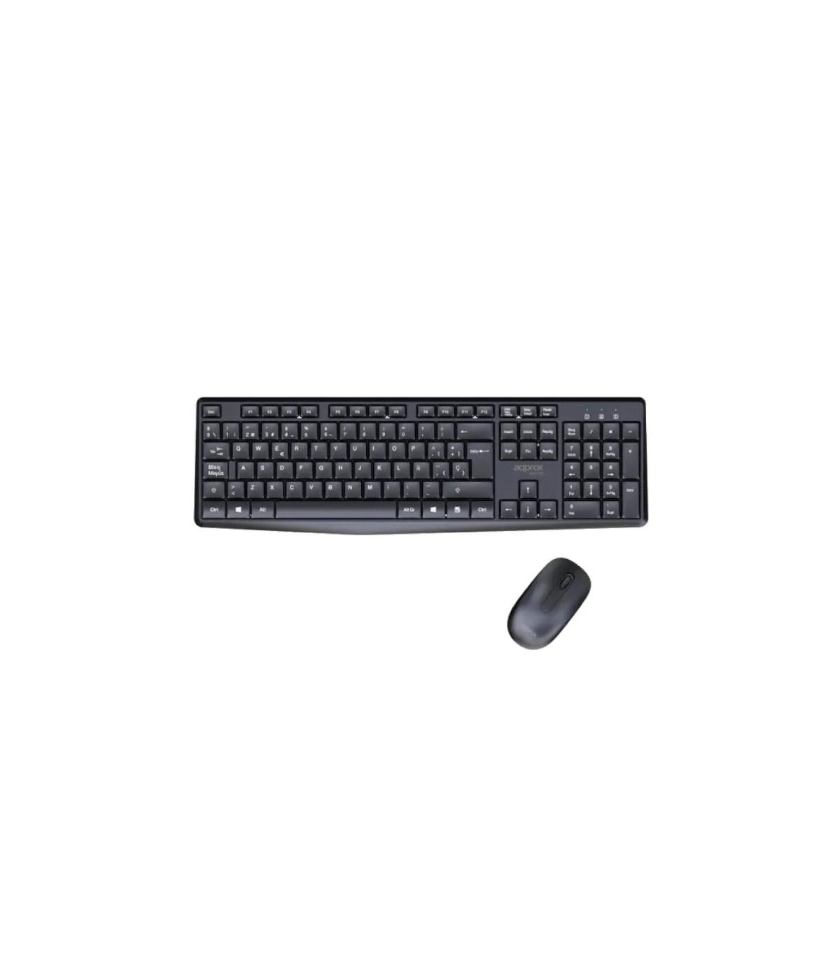 APPROX Teclado+raton inalamb X420B 1000DPI Negro