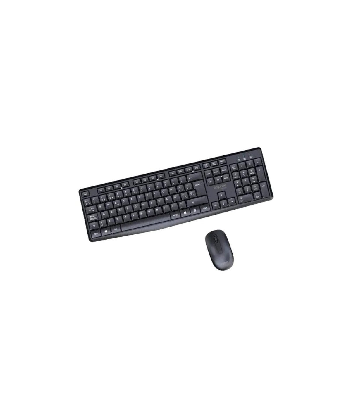 APPROX Teclado+raton inalamb X420B 1000DPI Negro