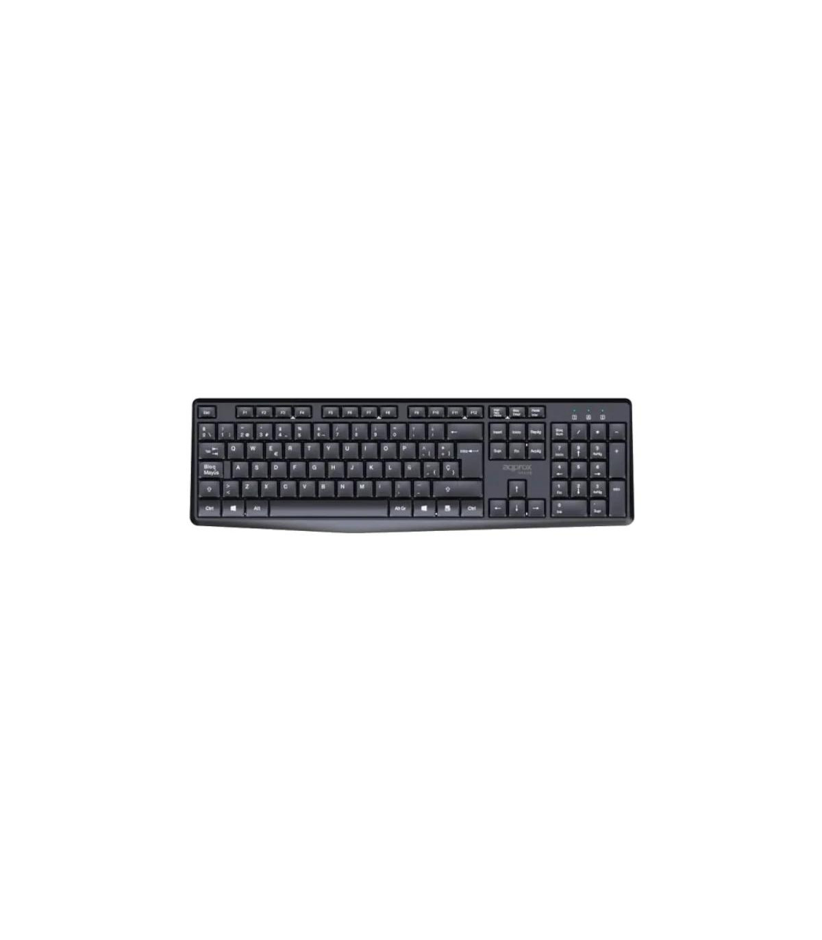 APPROX Teclado+raton inalamb X420B 1000DPI Negro