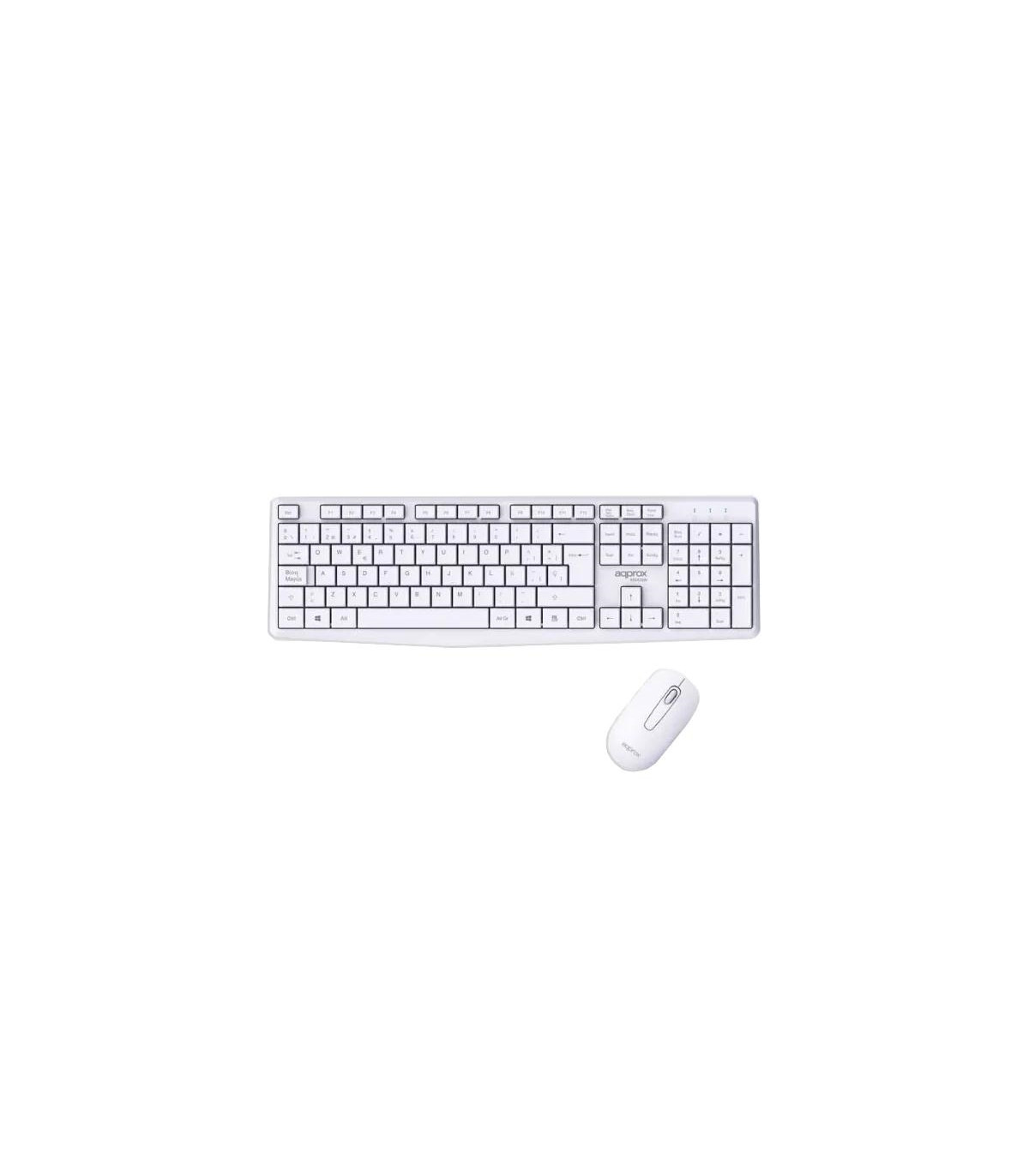 APPROX Teclado+raton inalamb X420W 1000DPI Blanco