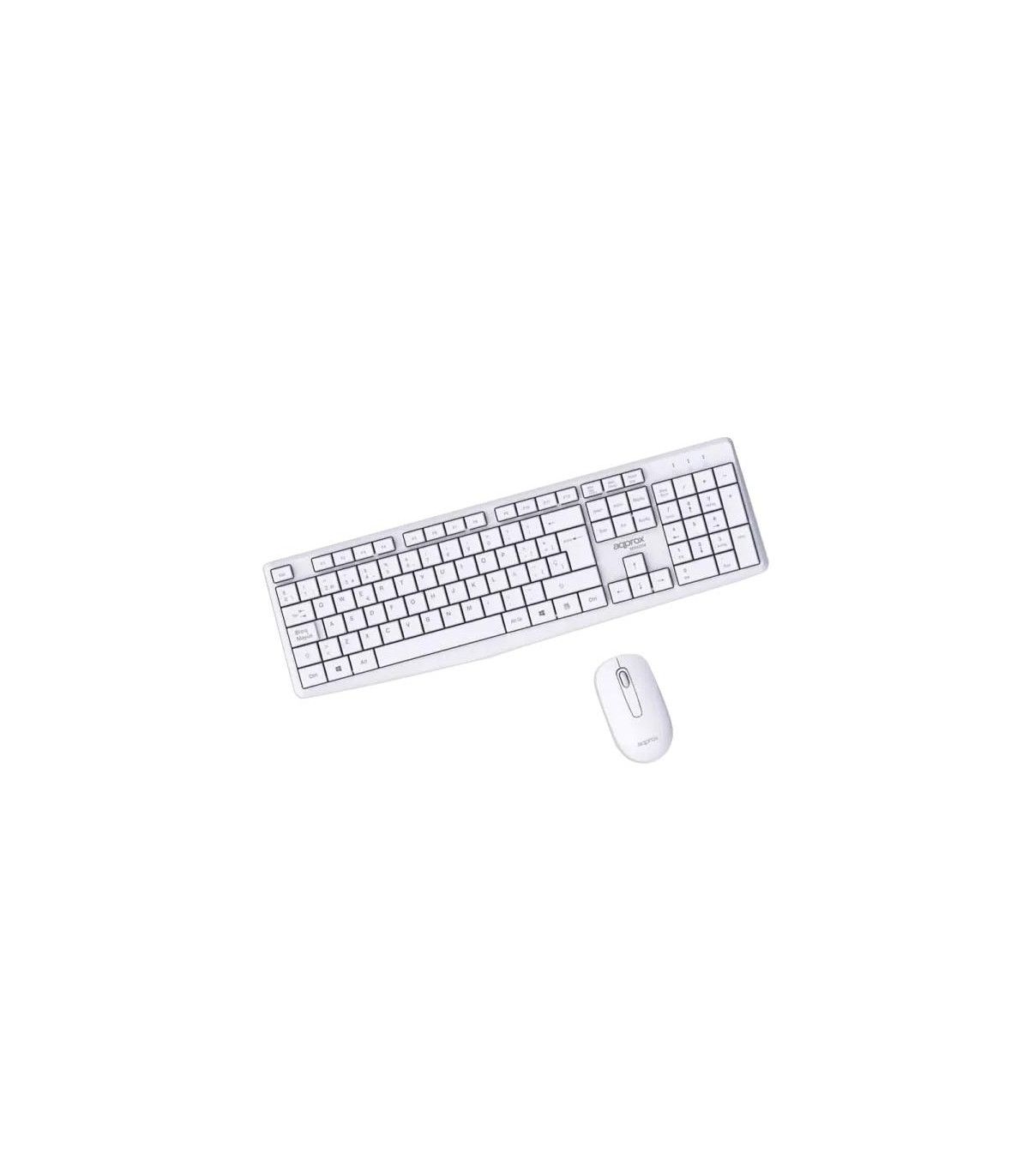 APPROX Teclado+raton inalamb X420W 1000DPI Blanco