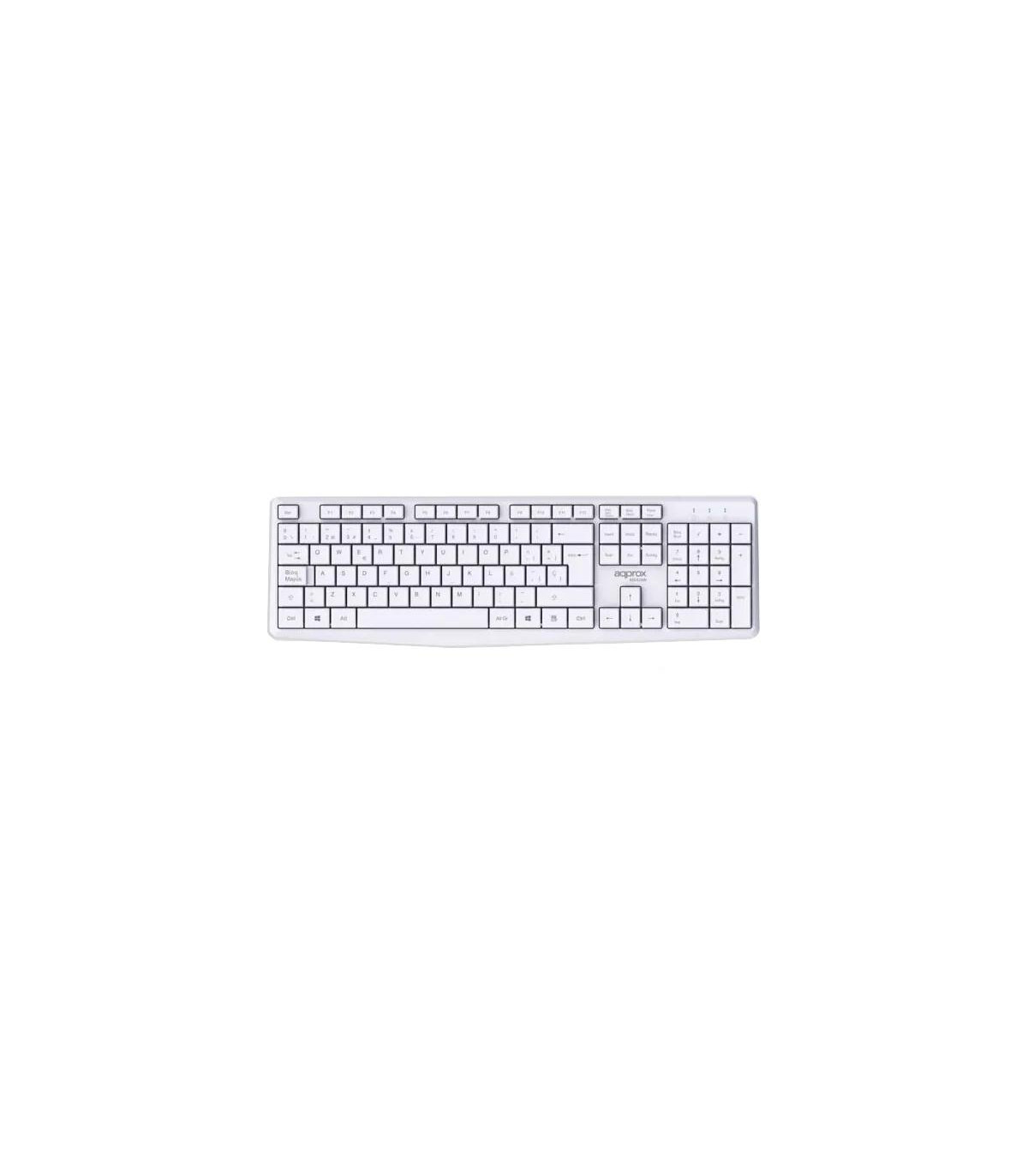 APPROX Teclado+raton inalamb X420W 1000DPI Blanco
