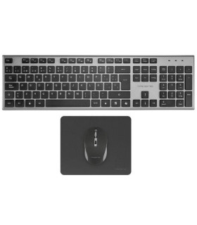 Tacens 3EN1 Teclado+Ratón+Alfom Inalámbrico Negro