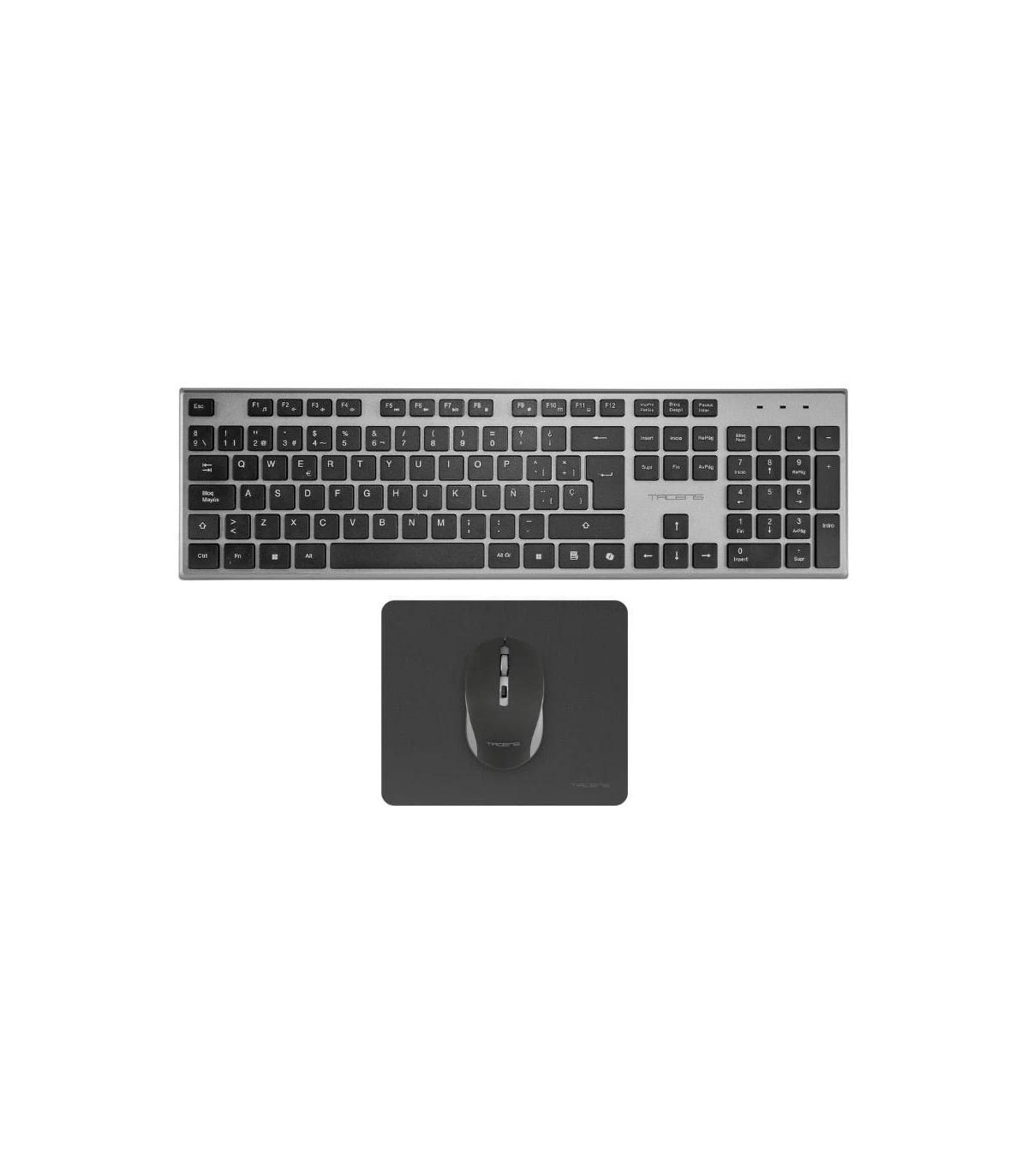 Tacens 3EN1 Teclado+Ratón+Alfom Inalámbrico Negro