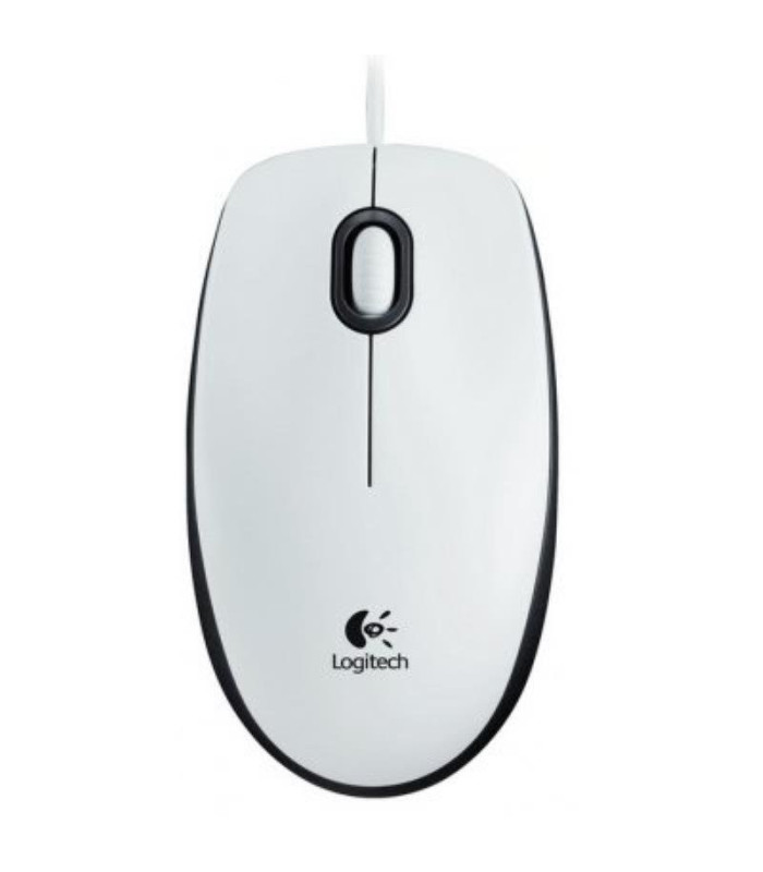 Logitech B100 Ratón Blanco OEM