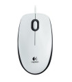 Logitech B100 Ratón Blanco OEM