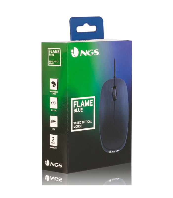 NGS Raton óptico blueflame 1000 Dpi Azul